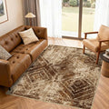 BESTSWEETIE Area Rug 4x6 Rug Machine Washable Non-Slip Low Pile Print Pattern by BESTSWEETIE