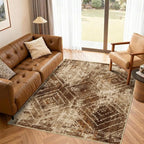BESTSWEETIE Area Rug 4x6 Rug Machine Washable Non-Slip Low Pile Print Pattern by BESTSWEETIE