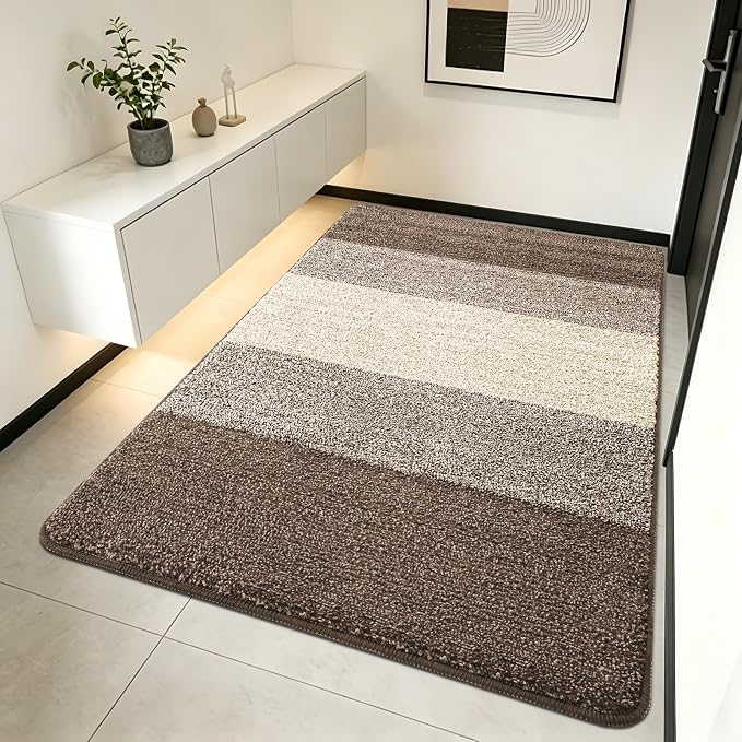 Kitinjoy Indoor Outdoor Door Mat, 70x32 Non-Slip Absorbent Dirt Trapper by Kitinjoy