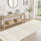 cotiled Hallway 2.6x10 Runner Rugs: Washable Boho Rugs - Image 3