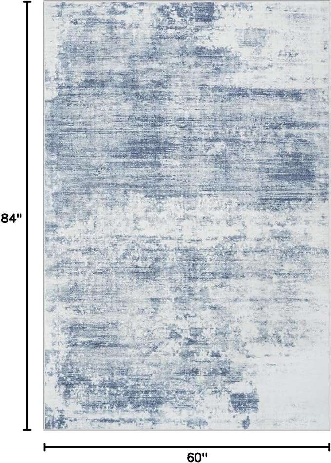 5x7 Area Rugs Washable Rug: Modern Abstract Living Room Rug Soft Anti-Skid Thin - Image 2