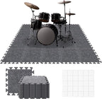 20 Pieces Sound Absorbing Interlocking Floor Mats, 11.8 x 11.8 x 0.4 inches by LITLANDSTAR