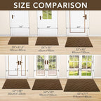 hicorfe Indoor Doormat, Front Back Door Mat TPR Backing Non Slip Mats 20"x32" - Image 2