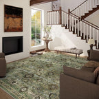 Washable Area Rugs for Living Room: 5x7 Rug Boho Vintage Rugs Stain Resistant - Image 3