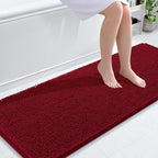 OLANLY Bathroom Runner Rugs 59x24, Extra Soft Absorbent Chenille Bath Rugs by OLANLY