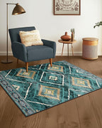 BESTSWEETIE Area Rug 2x3 Rug Machine Washable Non-Slip Low Pile Print Pattern - Image 8