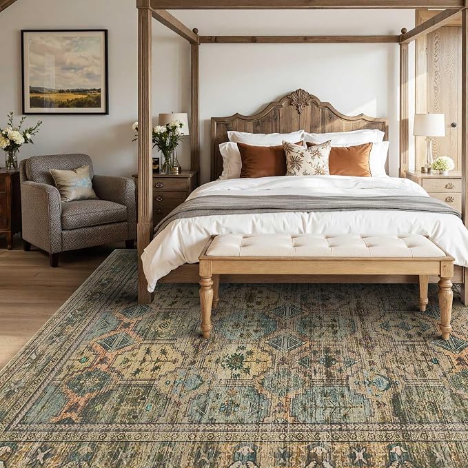 Rugxara 8x10 Area Rugs for Living Room Bedroom, Large Washable Rug, Non Slip & - Image 3