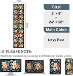 DUKINO 2x8 Washable Runner Rug, Lightweight Soft Floral Hallway Rug Runner - Image 2