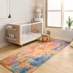 2x6 Rainbow Rug Runners for Hallways Kitchen Runner Rug Non Slip Washable - Image 4