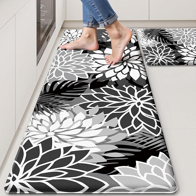 Arenarug Kitchen Mats for Floor 2 Piece Cushioned Anti Fatigue Kitchen Mats by ArenaRug