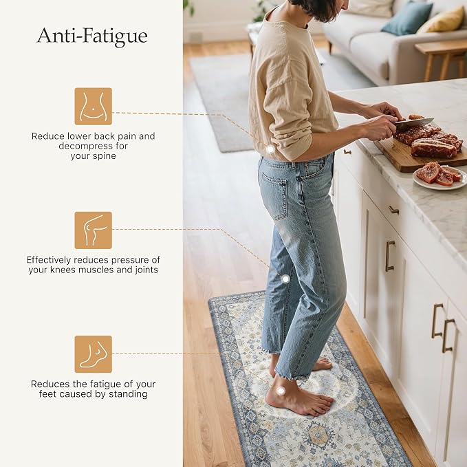 GENIMO Kitchen Mats for Floor, Waterproof Anti Fatigue Mat, Comfort Standing - Image 3