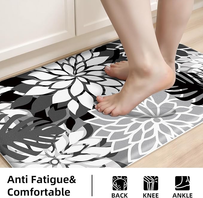Arenarug Kitchen Mats for Floor 2PCS Cushioned Anti Fatigue Kitchen Mats - Image 4