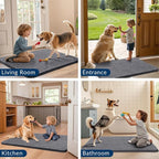 Smiry Dog Door Mat for Muddy Paws 70x35, Absorbent Dirt Trapper, Non-Slip - Image 7