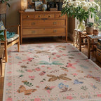 Rugxara Floral Rug for Living Room Bedroom by Rugxara