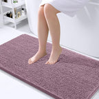 OLANLY Bathroom Runner Rugs 44x24, Soft Absorbent Chenille Bath Rugs, Rubber by OLANLY
