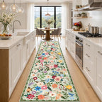 Runner Rug for Entryway: 2.6x14 Kitchen Rugs Non Slip Washable Ultra-Thin Soft by PLHXFRSoftAreaRugs
