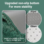 Soft Runner Rugs for Bedroom Hallways New Upgraded Non-Slip Bottom, 2x3 Green - Image 2