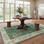 Washable Area Rugs for Living Room: 8x10 Bedroom Rug Vintage Area Rug Stain - Image 7