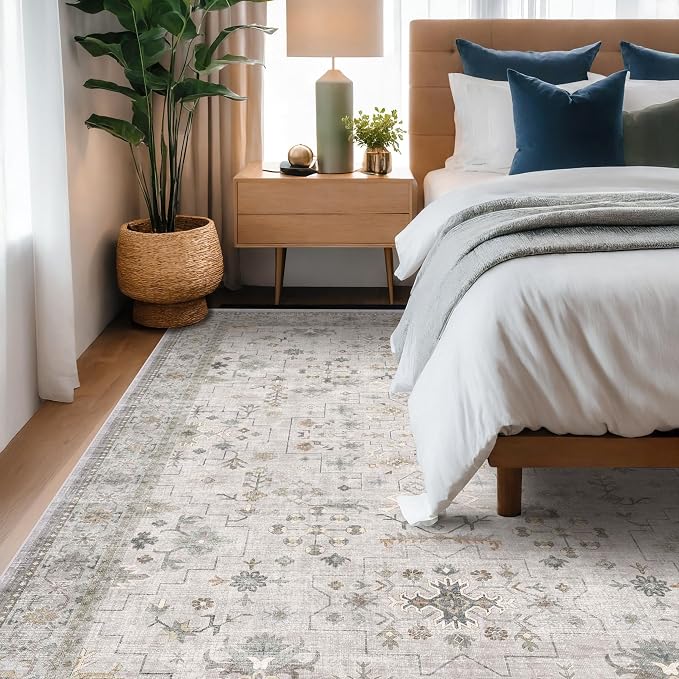 Hazo Haus Light Gray 8x12 Large Area Rugs - Image 8