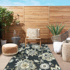 Lahome Floral Indoor Outdoor Rug, 5x8ft Non-Slip Outdoor Patio Rug - Image 5