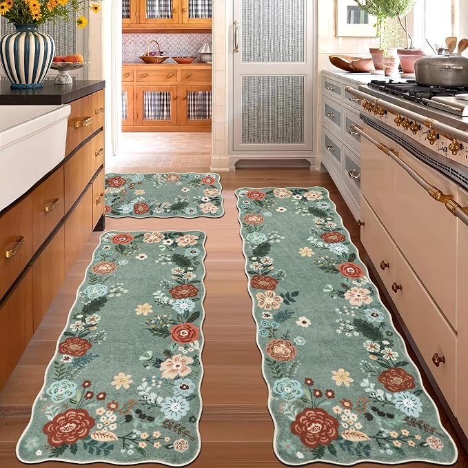 Homcomoda Floral Kitchen Rugs Mats - Image 2