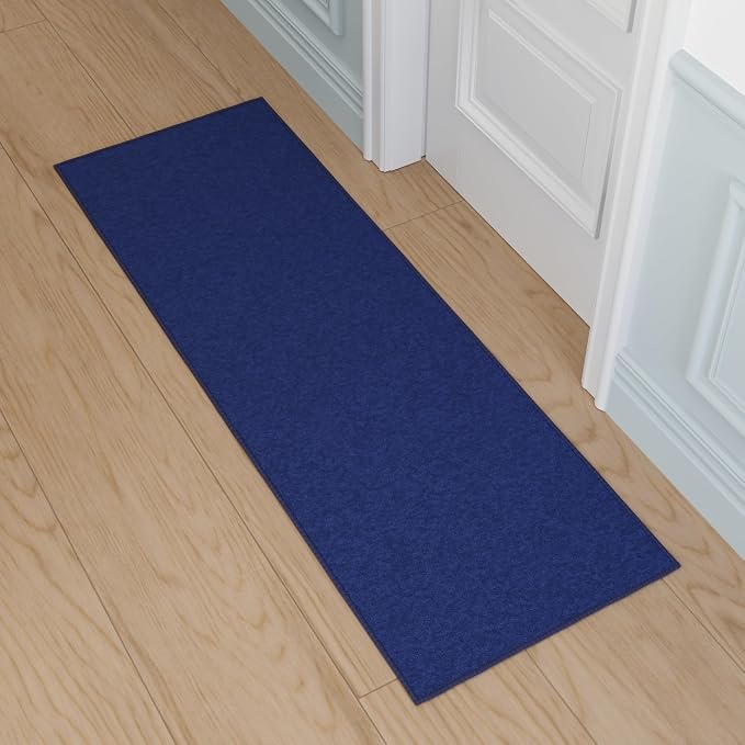 Ottomanson Hallway Runner Rug 1'10" x 6' Non Slip Solid Area Rugs Easy to Clean - Image 9