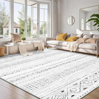 cotiled 10x14 Area Rugs Living Room Rug: Washable Boho Rugs by COTILED