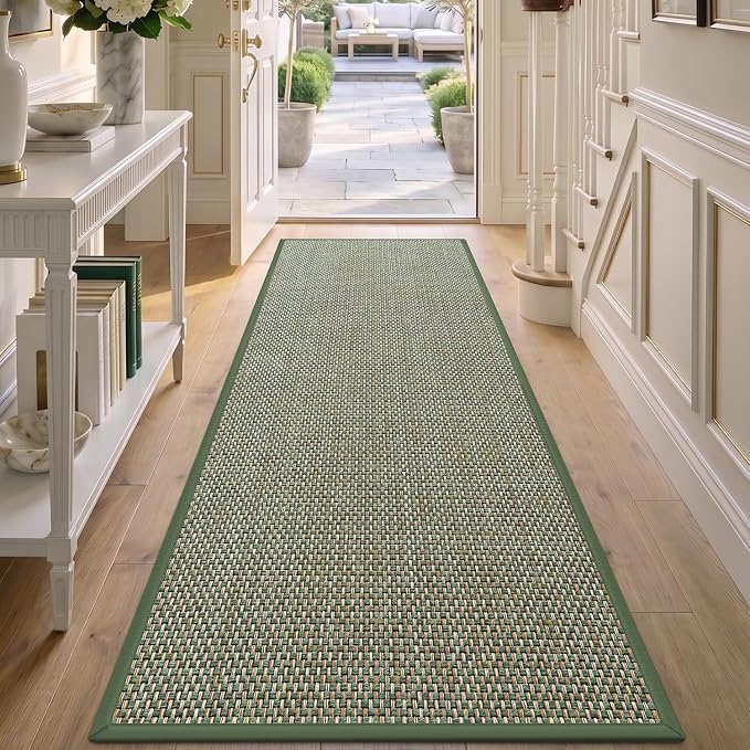 DEX Hallway Runner Rug 2'4''x12, Non Slip Rubber Backing Inside Entryway Carpet - Image 7