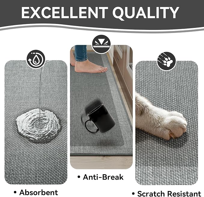 Non Slip Kitchen Mat Washable, Absorbent Kitchen Mats - Image 5