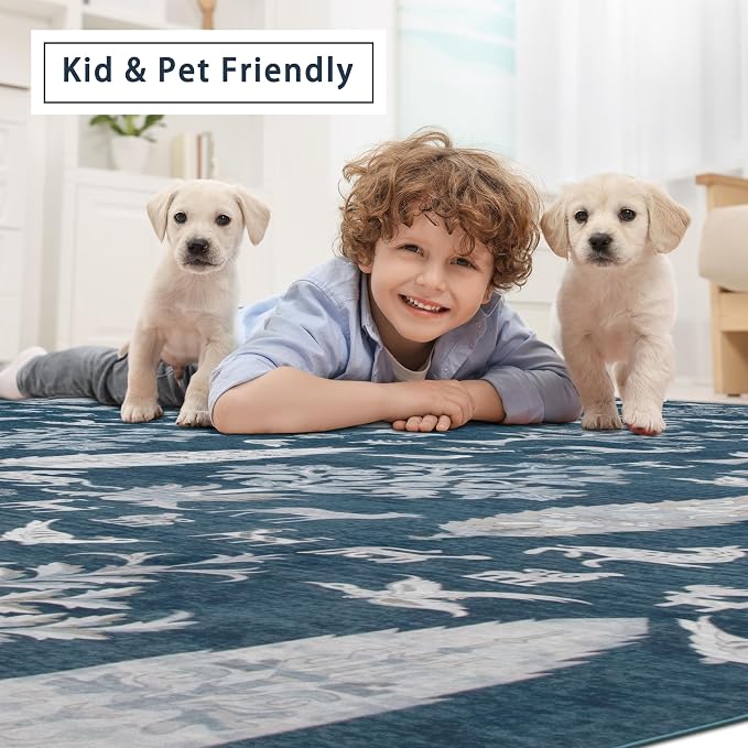 Srugn Washable Rugs 8x10 Area Rugs - Image 6