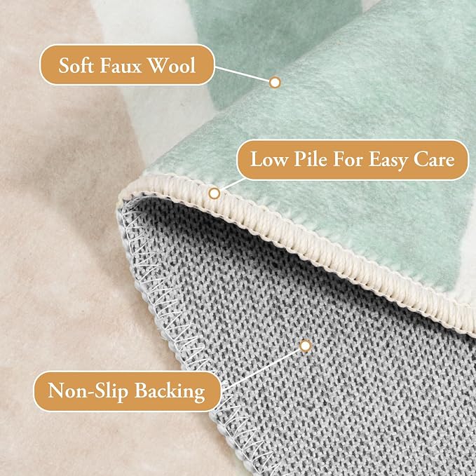 LIVEBOX Washable Boho Rug 6ft Large Round Rug - Image 5