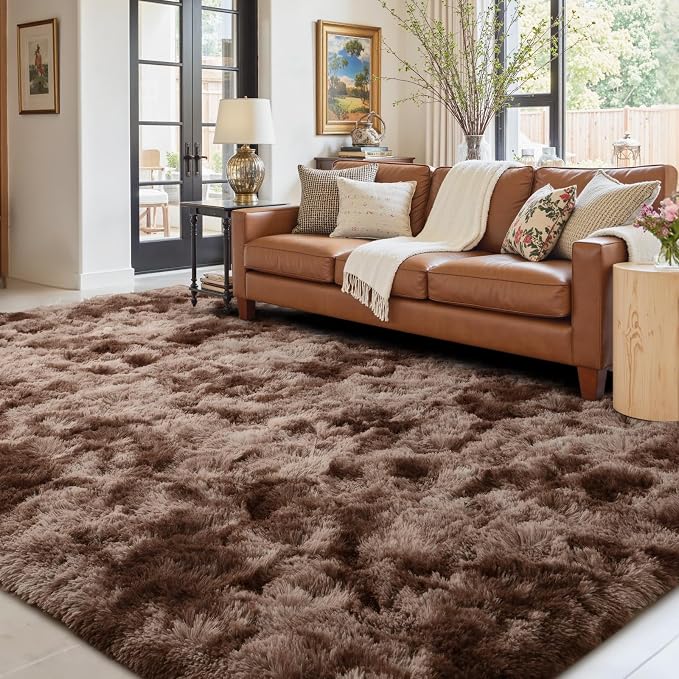10x14 Ft Extra Large Shag Brown Area Rug - Image 2