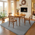 Amearea 5x5 Square Area Rugs for Bedroom Living Room, Modern Grey Thickened - Image 9