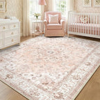 CAPALOCA Machine Washable Rugs Nursery Rug 6x9 Cute Girl Non Slip Low Pile - Image 9