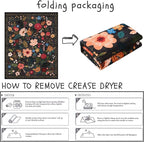 Rugcomf Bedroom Rug 3x5 Rug Washable Area Rug Non Slip Low Pile Boho Floral - Image 7