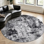 Rugflix Round Area Rugs 8Ft for Living Room, Washable Circle Rug by RugflixAreaRugs