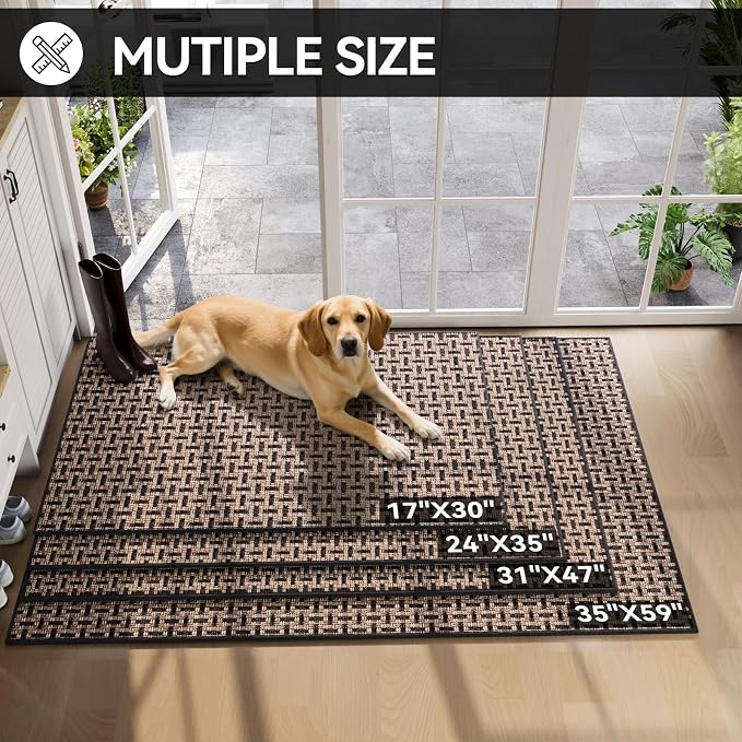 Door Mat 24x72 Dirt Resistant and Absorbent, Non-Slip Rubber Backing Floor Mats - Image 2