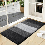 Kitinjoy Indoor Outdoor Door Mat, 40x24 Non-Slip Absorbent Dirt Trapper by Kitinjoy