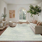 Latte&Fog 8x10 Area Rugs for Living Room Washeble Large Green Rugs Non Slip | - Image 2