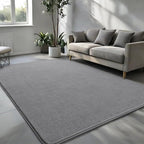 Pettop 6x9 ft Grey Area Rugs for Bedroom Living Room, Washable Memory Foam - Image 2
