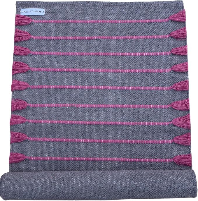 Jaipur art & Rugs Cotton Yoga Mat by JAIPURARTANDRUGS