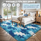 AROGAN Soft Fuzzy Kids Rugs for Girls Room Playroom 4x6 Feet, Fluffy Cute - Image 2