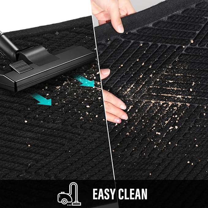 HIYARD Durable Front Door Mat, Absorbent Muddy Dirt Resist Welcome Door Mats - Image 7