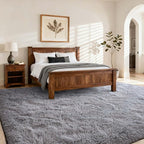 5x7 Ft Shag Area Rug for Bedroom, Ultra Soft Fluffy Furry Rugs for Living Room - Image 2
