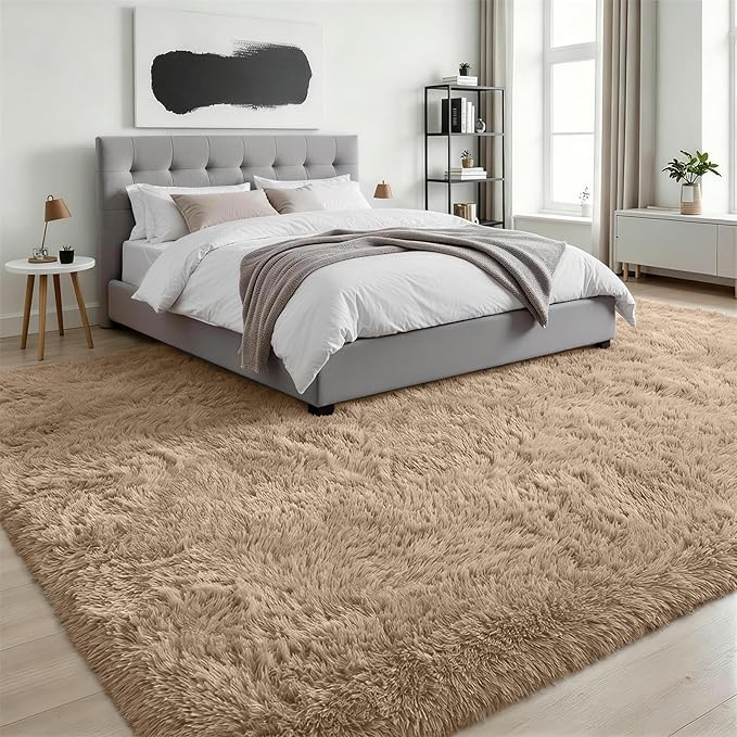 Fluffy Area Rugs 9x12 Living Room Bedroom: Ultra Soft Shag Rug Upgrade Non-Slip - Image 3