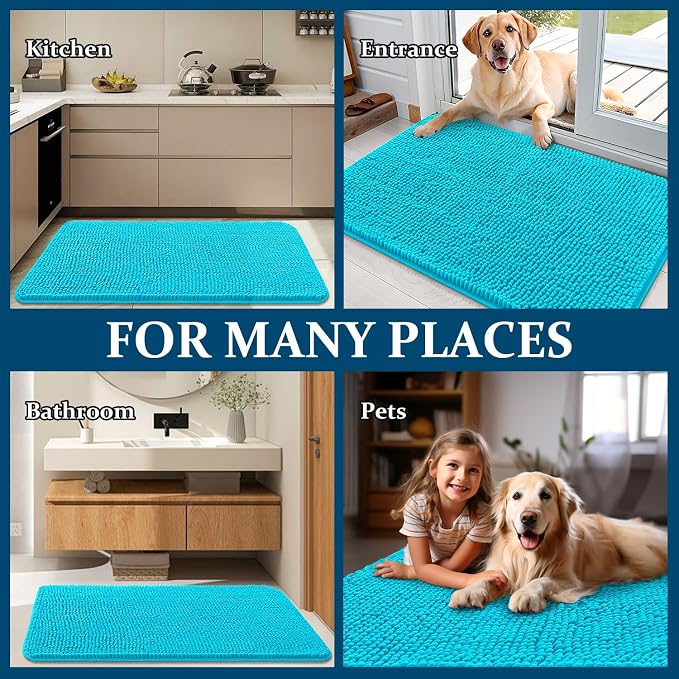 OLANLY Dog Door Mat for Muddy Paws 70x24, Absorbs Moisture and Dirt, Absorbent - Image 8