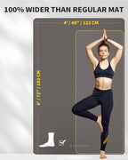 Extra Large Yoga Mat – 72"x48" or 78"x57", 1/4"–1/2" Thick Mat - Image 2