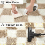 KICMOR Area Rugs 8x10 for Living Room, Large Fluffy Beige and Cream White - Image 4