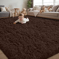 6x9 Area Rugs for Living Room:Ultra Soft Fluffy Shag Brown Rug, Large Fuzzy by Unknown