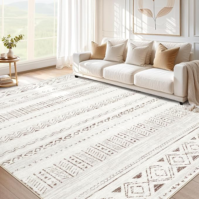 cotiled 5x7 Area Rugs Living Room Rug: Washable Boho Rugs by COTILED